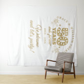 In Forever Gold 50e verjaardag foto-object Wandkleed (In Situ (horizontaal))
