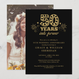 In Forever Gold Black 50th Anniversary Foto Kaart
