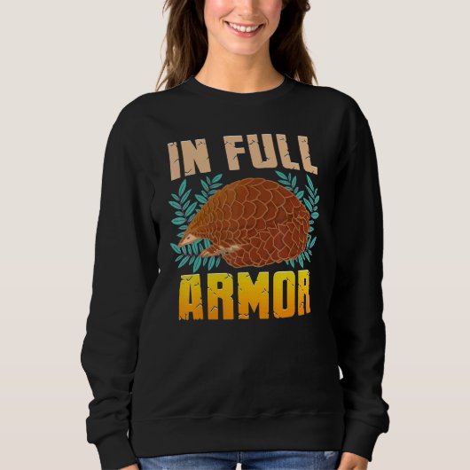 In Full Armor Pangolin Scaly Anteater Fun Endanger Trui (Voorkant)