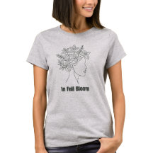 In Full Bloom Botanical Line Art Woman with Herbs