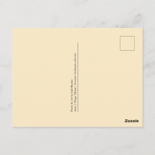 In Full Bloom Briefkaart (Achterkant)