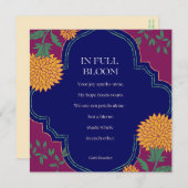 In Full Bloom Feestdagenkaart (Voorkant / Achterkant)