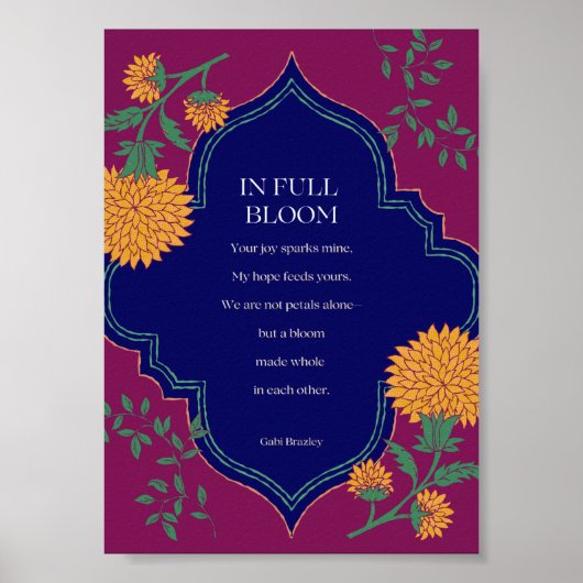 In Full Bloom Poster (Voorkant)