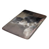 In Fun Black en White Kitten Badmat (Gekanteld)