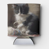 In Fun Black en White Kitten Blikjeskoeler (Voorkant)