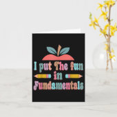 In Fundamentals - Fun Teachers Day Kaart (Gele Bloem)