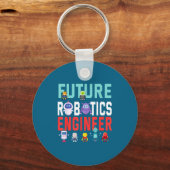 In Future Robotics Engineer Robotica Ingenieur Sleutelhanger (Voorkant)