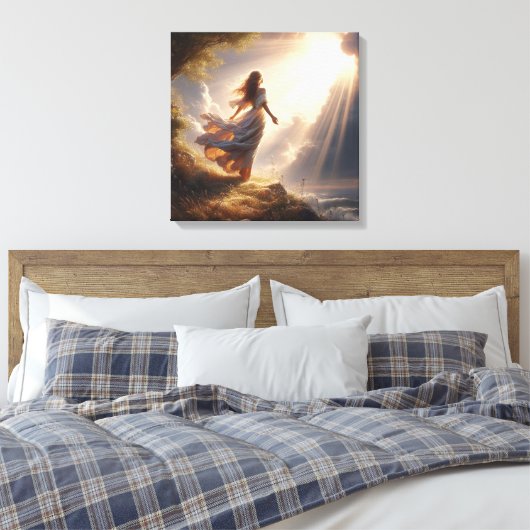 In Gebed 4 Canvas Afdruk (Insitu (Slaapkamer))