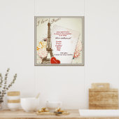 In gebed kun je overal Poster gebruiken (Keuken)