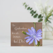 In Gedanken bin ich immer bei Dir! Briefkaart (Staand voorkant)