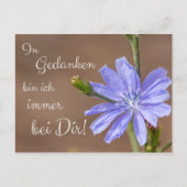 In Gedanken bin ich immer bei Dir! Briefkaart (Voorkant)