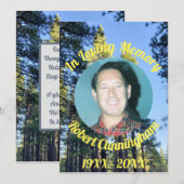 In Gedenkenis Bos Herdenkingskaart Kaart (Voorkant / Achterkant)