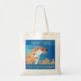 In geen plastic otter tote bag