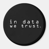In gegevens vertrouwen we magneet (Voorkant)