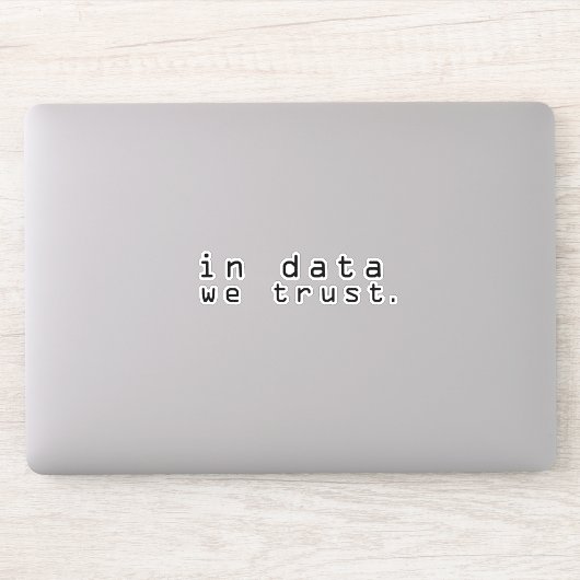 In gegevens vertrouwen we sticker (Computer)