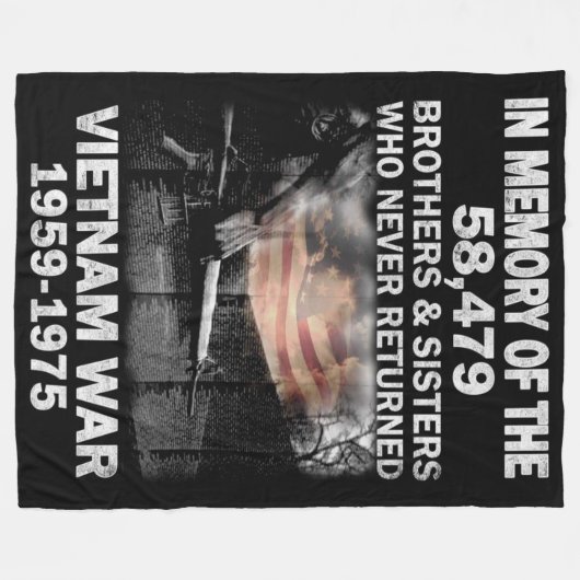 IN GEHEUGEN FLEECE DEKEN (Voorkant (Horizontaal))