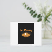 In Geheugen Kaars Gloed Briefkaart (Staand voorkant)