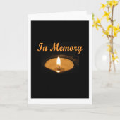 In Geheugen Kaars Gloed Kaart (Gele Bloem)