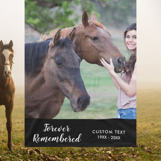 In Geheugen Pet Fotosjabloon uw aangepaste woorden Fleece Deken