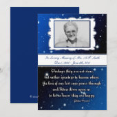 In Geheugen Rouw kaart Eskimo Spreekwoord sterren (Voorkant / Achterkant)