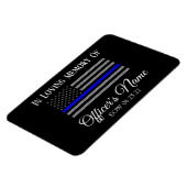 IN GEHEUGEN VAN FALLEN OFFICER THIN BLUE LINE MAGN MAGNEET (Linkerzijde)