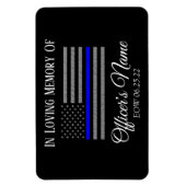 IN GEHEUGEN VAN FALLEN OFFICER THIN BLUE LINE MAGN MAGNEET (Verticaal)