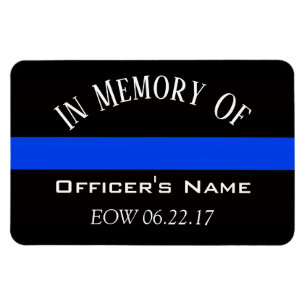 IN GEHEUGEN VAN FALLEN OFFICER THIN BLUE LINE MAGN MAGNEET