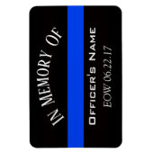 IN GEHEUGEN VAN FALLEN OFFICER THIN BLUE LINE MAGN MAGNEET (Verticaal)