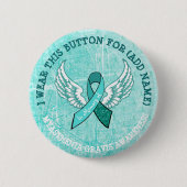 In geheugen van MG Warrior Awareness Ribbon Button (Voorkant)