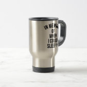 In geheugen van toen ik kon slapen reisbeker (Voorkant rechts)