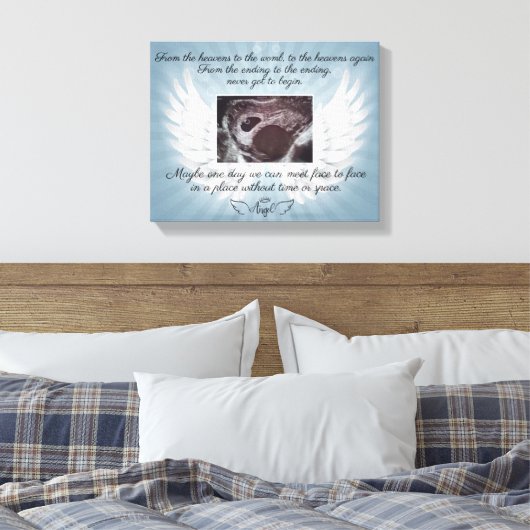 In Geheugen van verlies baby Canvas Print (Insitu (Slaapkamer))