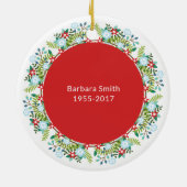 In Geheugenkerstboomversiering Keramisch Ornament (Achterkant)