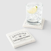 In Georgetown Marble Onderzetter Stone Onderzetter (Zijkant)