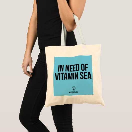 In geval van vitamine Zee Canvas tas (Voorkant (product))