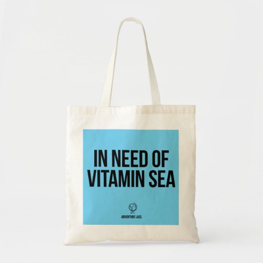 In geval van vitamine Zee Canvas tas (Voorkant)