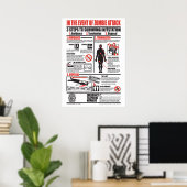 IN GEVAL VAN ZOMBIE-AANSLAG (DELUXE-VERSIE) POSTER (Thuiskantoor)