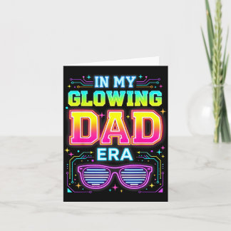 in Glowing Dad Era Retro Groovy Kleurrijke Vaders Kaart