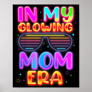 in Glowing Moeder Tijdperk Groovy Kleurrijk Helder Poster