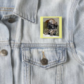 In God heb ik mijn vertrouwen gesteld Vierkante Button 5,1 Cm (In situ)