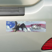 In God vertrouw ik Bumpersticker (Op auto)
