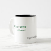 In God vertrouw ik op gotGod316.com Tweekleurige Koffiemok (Voorkant links)