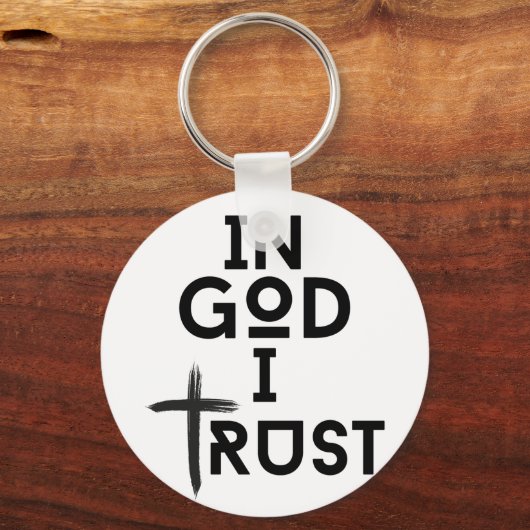 In God vertrouw ik Sleutelhanger (Achterkant)