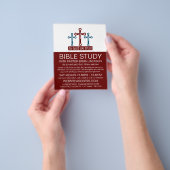 In God vertrouwen, Crucifix, Christelijke Bijbelkl Flyer (Hand)