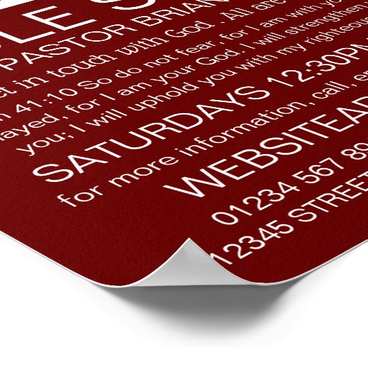 In God vertrouwen, Crucifix, Christelijke Bijbelkl Poster (Hoek)