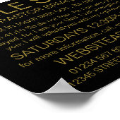 In God vertrouwen, Crucifix, Christelijke Bijbelkl Poster (Hoek)