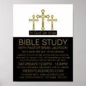 In God vertrouwen, Crucifix, Christelijke Bijbelkl Poster (Voorkant)