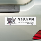 IN GOD VERTROUWEN WE - 2 Chronicles 7:14 Bumpersticker (Op auto)