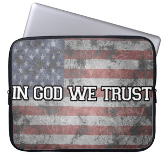 "In God vertrouwen we" Amerikaanse hoes voor de la