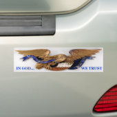 In GOD vertrouwen we Bumpersticker (Op auto)