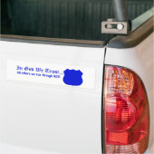 In God vertrouwen we Bumpersticker (Op Truck)